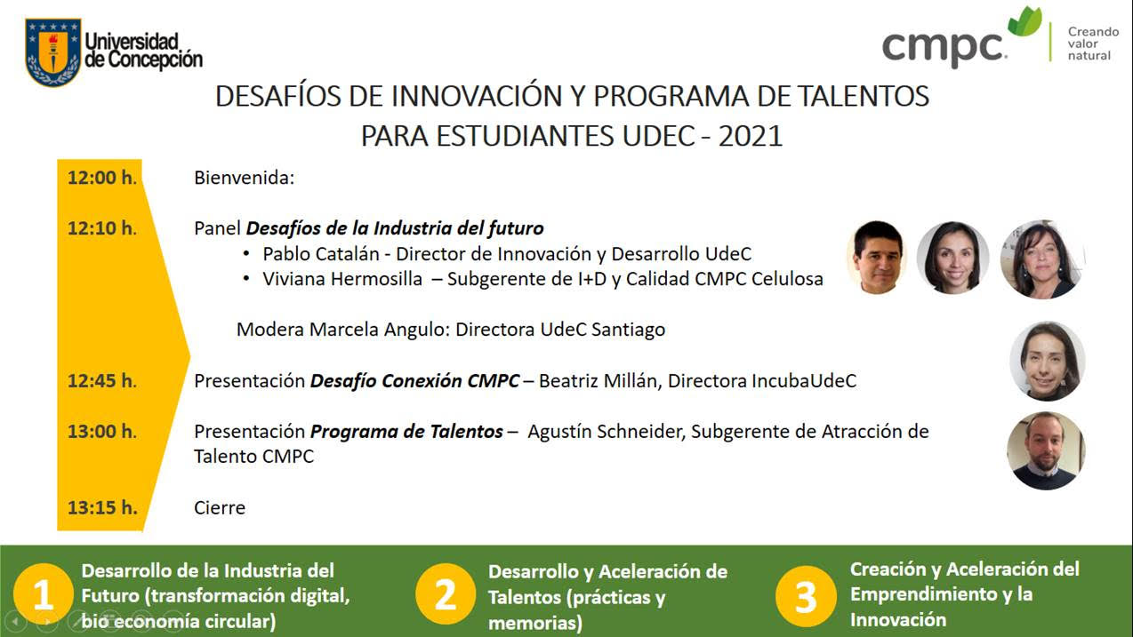 Desafíos de Innovación y Programa de Talentos para estudiantes UdeC